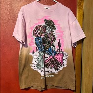 Warren Lotus Skull Coffee Oversized Tshirt